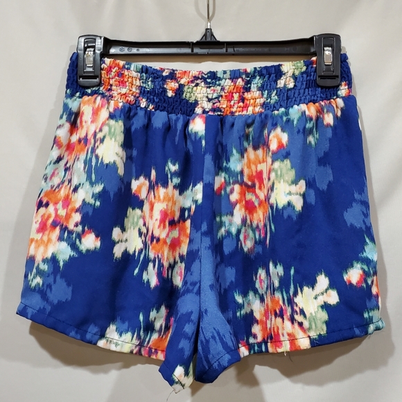 Joe B flowy shorts with pockets blue floral boho print medium - Picture 2 of 2